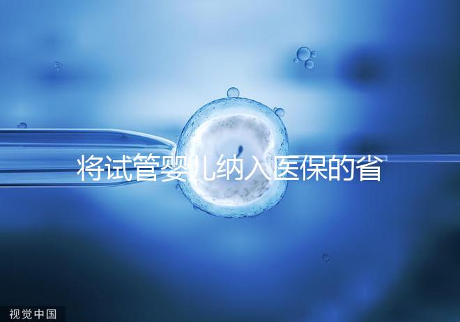 將試管嬰兒納入醫保的省份