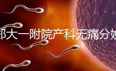 鄭大一附院產(chǎn)科無痛分娩多少錢進(jìn)來瞧,一針一千僅起步價