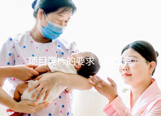 項目競標的要求(項目競標的要求是什么和什么)