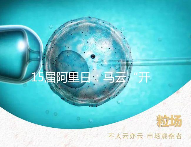 15屆阿里日:馬云“開(kāi)車(chē)”稱工作要996精神生活上要669